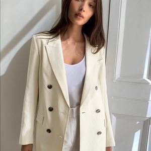 Aritzia Babaton Samuel linen blazer